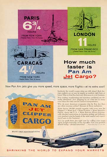 1959 A Pan American Clipper Cargo ad.